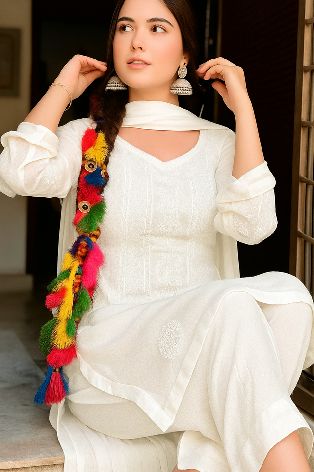 Azadi Collection 3 Pcs suit with Multani Khussa
