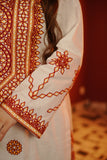 Unstiched 3 Pcs Lawn Balochi Tanka with 4 Side Border Dupatta with Multani Khusa