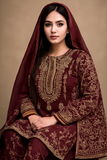 Organza Tissue Stuff 3 Pcs Suits with Multani Khussa