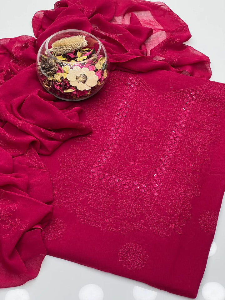 Shadow Sheesha Gala Work & Chikenkari 2 Pcs Dress BFchf001